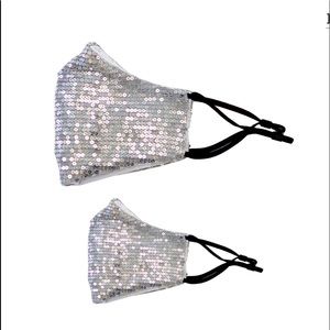 Silver Bling Mommy and Me Mask